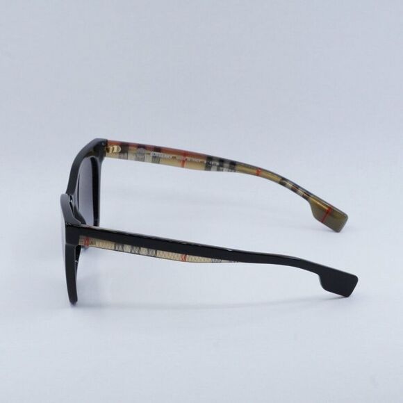 Burberry Elsa BE4346 39428G Sunglasses Black/Brown Cat Eye Frame, Grey Lenses - Picture 5 of 10